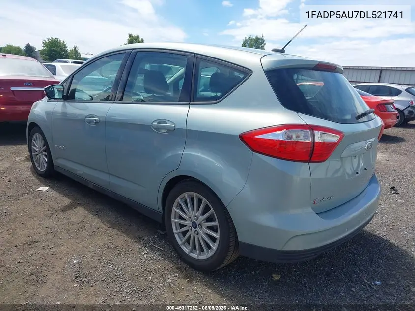 2013 Ford C-Max Hybrid Se VIN: 1FADP5AU7DL521741 Lot: 45317282