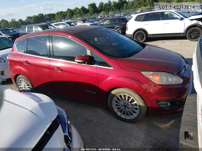 2013 Ford C-Max Sel VIN: 1FADP5BU5DL545597 Lot: 45317814