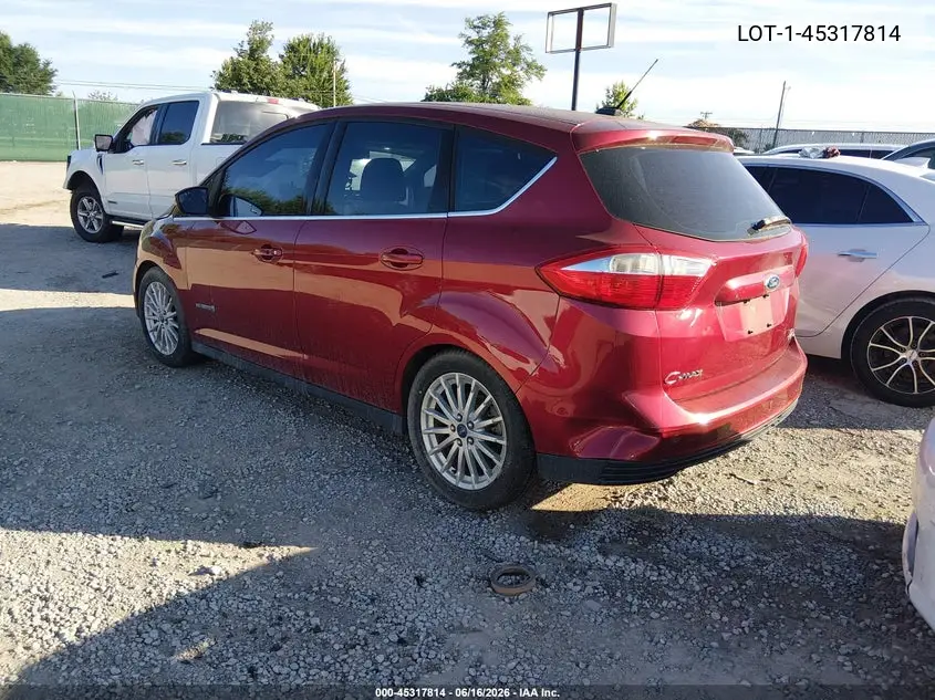 2013 Ford C-Max Sel VIN: 1FADP5BU5DL545597 Lot: 45317814