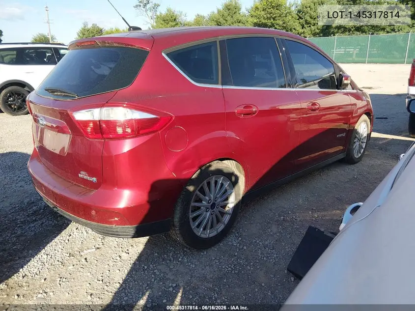 2013 Ford C-Max Sel VIN: 1FADP5BU5DL545597 Lot: 45317814