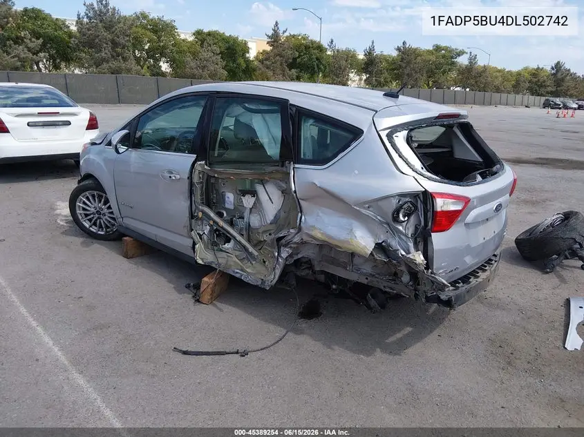 2013 Ford C-Max Hybrid Sel VIN: 1FADP5BU4DL502742 Lot: 45389254