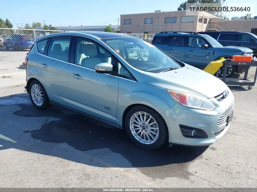 2013 Ford C-Max Energi Sel VIN: 1FADP5CU3DL536640 Lot: 45504256