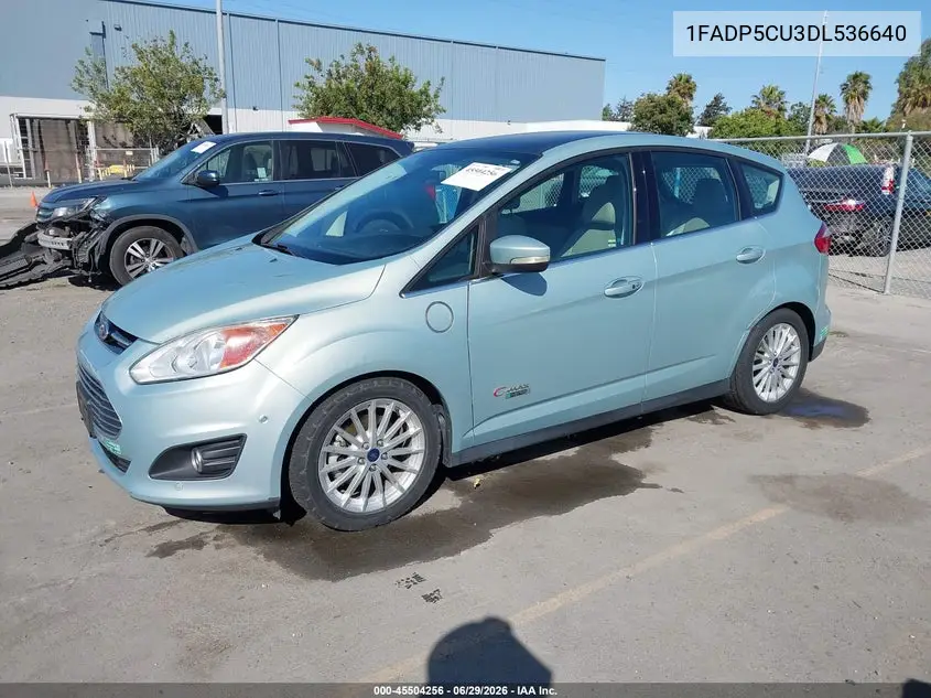 2013 Ford C-Max Energi Sel VIN: 1FADP5CU3DL536640 Lot: 45504256