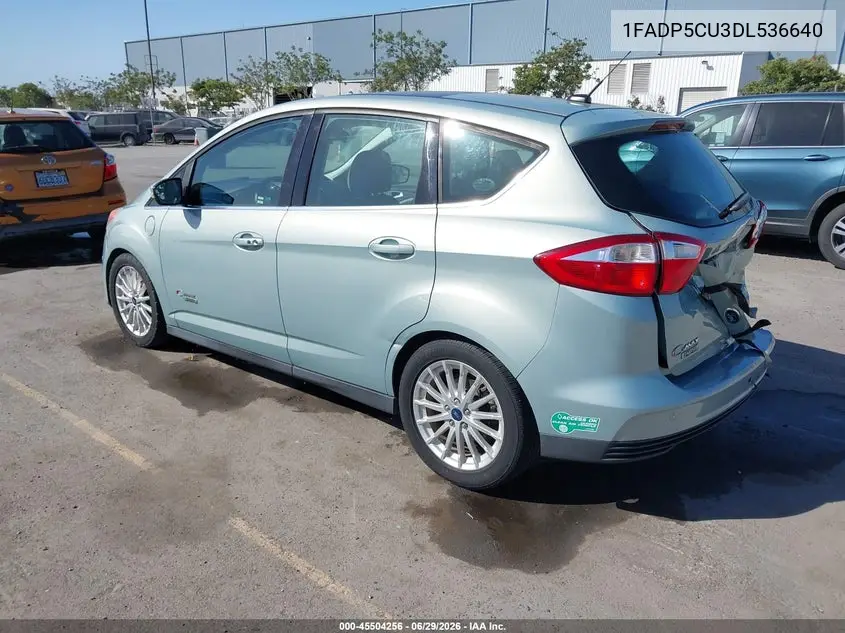 2013 Ford C-Max Energi Sel VIN: 1FADP5CU3DL536640 Lot: 45504256