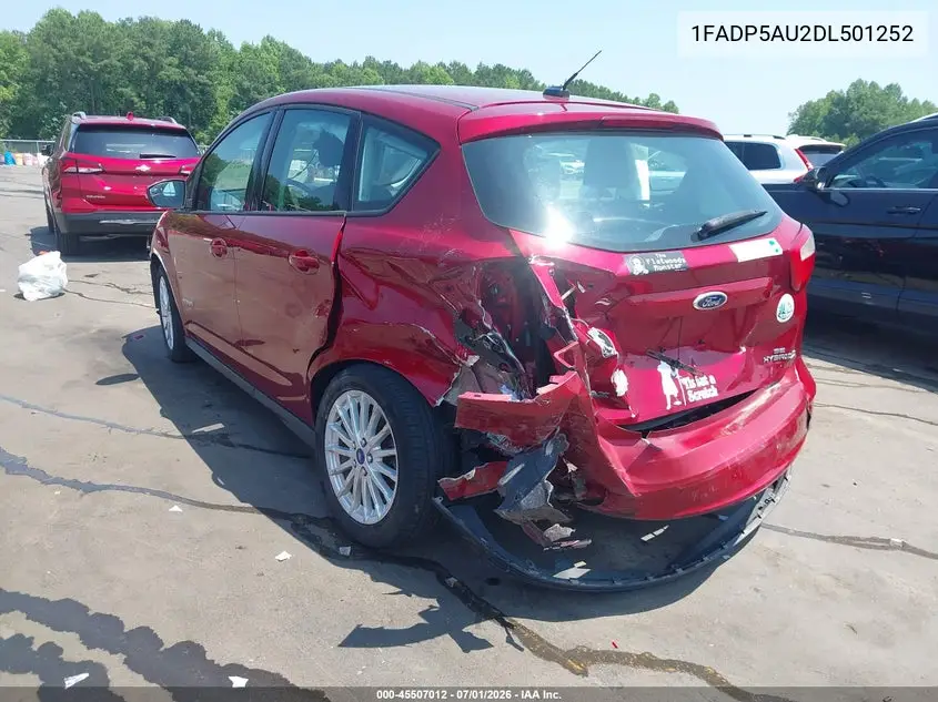 2013 Ford C-Max Hybrid Se VIN: 1FADP5AU2DL501252 Lot: 45507012