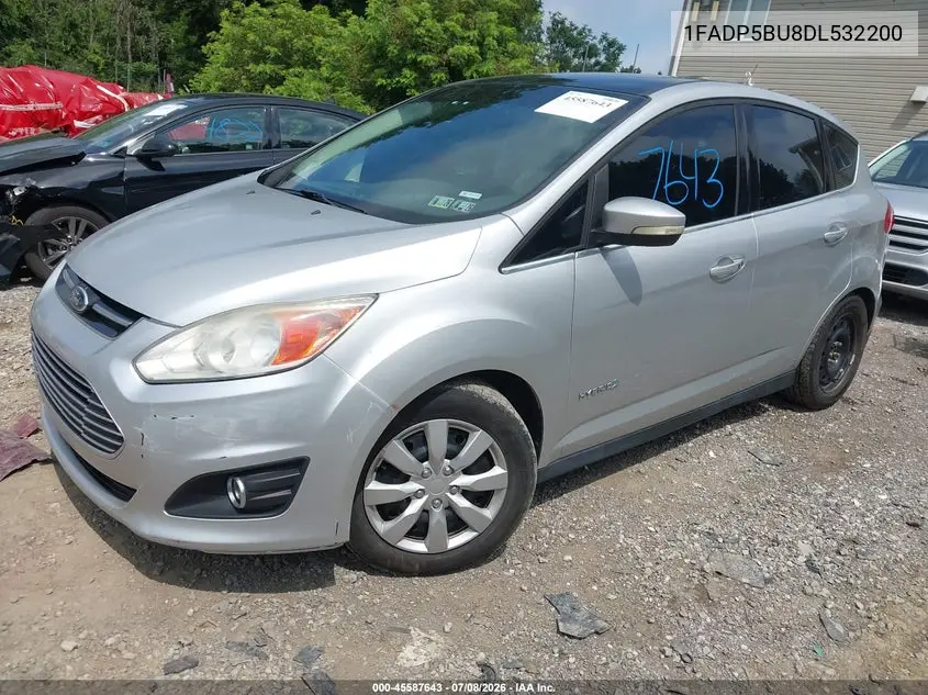 2013 Ford C-Max Hybrid Sel VIN: 1FADP5BU8DL532200 Lot: 45587643