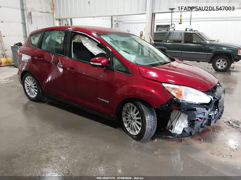 2013 Ford C-Max Hybrid Se VIN: 1FADP5AU2DL547003 Lot: 45597378
