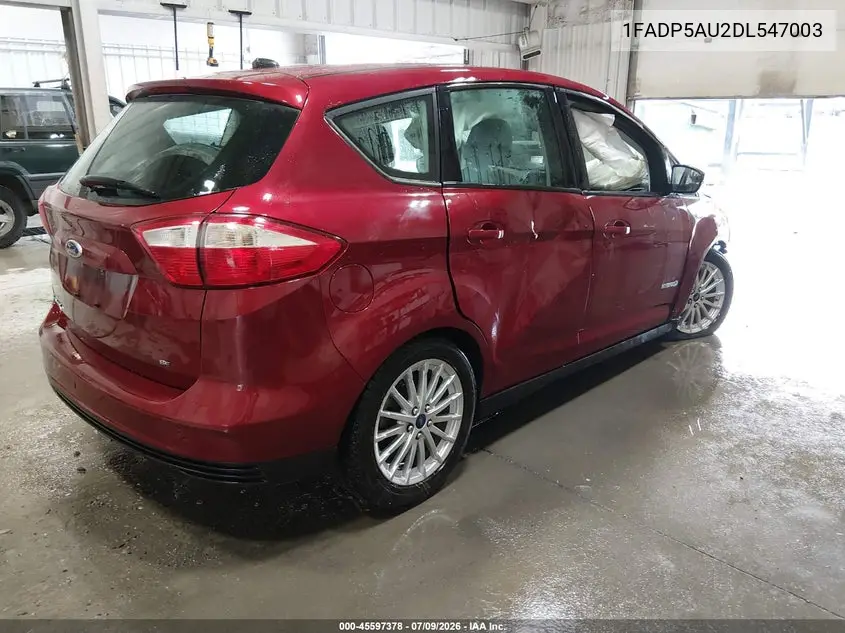 2013 Ford C-Max Hybrid Se VIN: 1FADP5AU2DL547003 Lot: 45597378