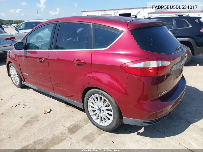 2013 Ford C-Max Hybrid Sel VIN: 1FADP5BU5DL534017 Lot: 45602776