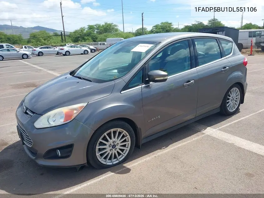 2013 Ford C-Max Hybrid Sel VIN: 1FADP5BU1DL551106 Lot: 45609456
