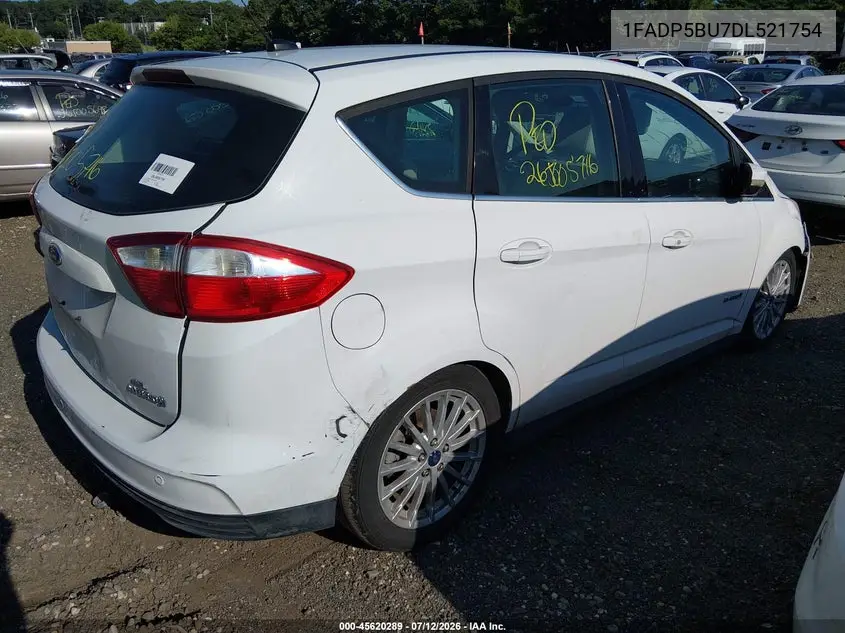 2013 Ford C-Max Hybrid Sel VIN: 1FADP5BU7DL521754 Lot: 45620289