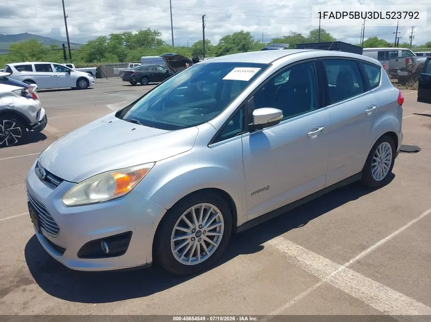 2013 Ford C-Max Hybrid Sel VIN: 1FADP5BU3DL523792 Lot: 45654549
