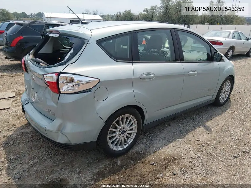 2013 Ford C-Max Hybrid Se VIN: 1FADP5AUXDL543359 Lot: 45655989