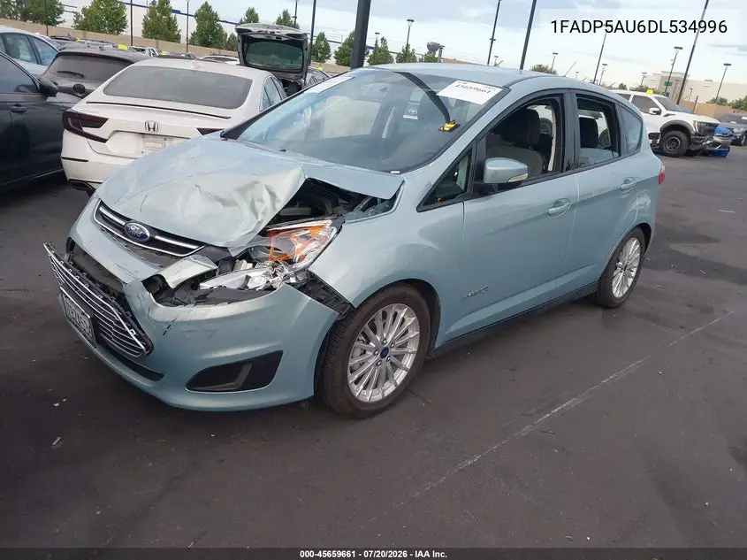 2013 Ford C-Max Hybrid Se VIN: 1FADP5AU6DL534996 Lot: 45659661