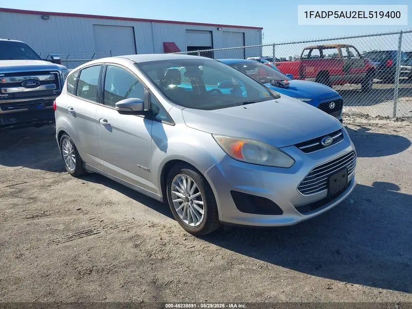 2014 Ford C-Max Hybrid Se VIN: 1FADP5AU2EL519400 Lot: 45238591