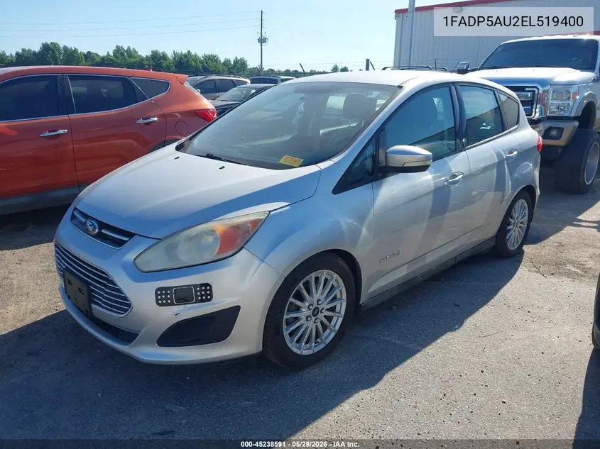 2014 Ford C-Max Hybrid Se VIN: 1FADP5AU2EL519400 Lot: 45238591