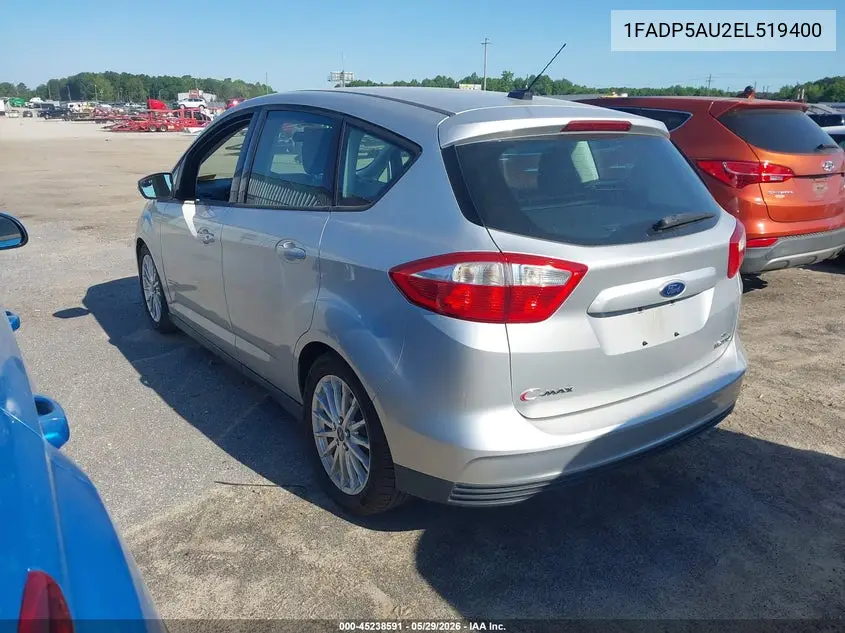 2014 Ford C-Max Hybrid Se VIN: 1FADP5AU2EL519400 Lot: 45238591
