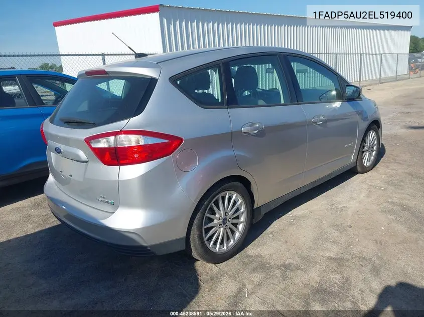 2014 Ford C-Max Hybrid Se VIN: 1FADP5AU2EL519400 Lot: 45238591