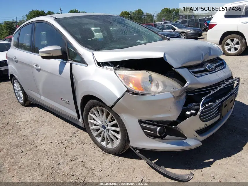 2014 Ford C-Max Energi Sel VIN: 1FADP5CU6EL517436 Lot: 45251348