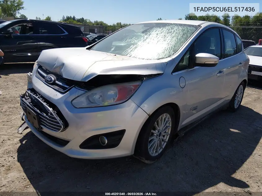 2014 Ford C-Max Energi Sel VIN: 1FADP5CU6EL517436 Lot: 45251348
