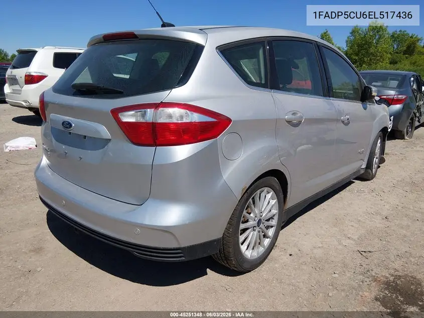 2014 Ford C-Max Energi Sel VIN: 1FADP5CU6EL517436 Lot: 45251348