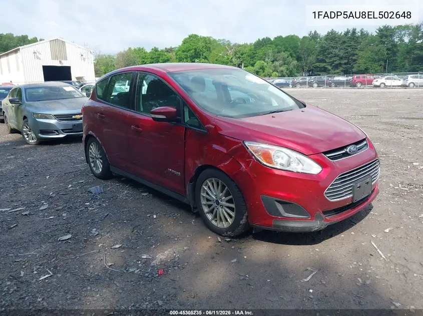2014 Ford C-Max Hybrid Se VIN: 1FADP5AU8EL502648 Lot: 45305235
