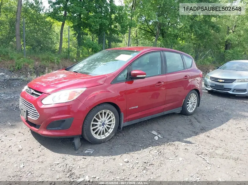 2014 Ford C-Max Hybrid Se VIN: 1FADP5AU8EL502648 Lot: 45305235