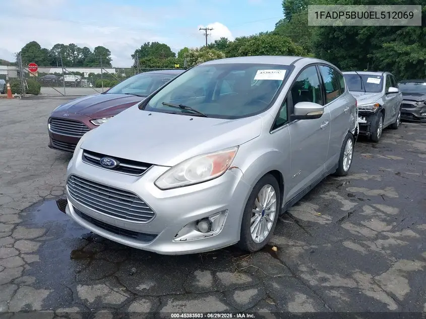 2014 Ford C-Max Hybrid Sel VIN: 1FADP5BU0EL512069 Lot: 45383503
