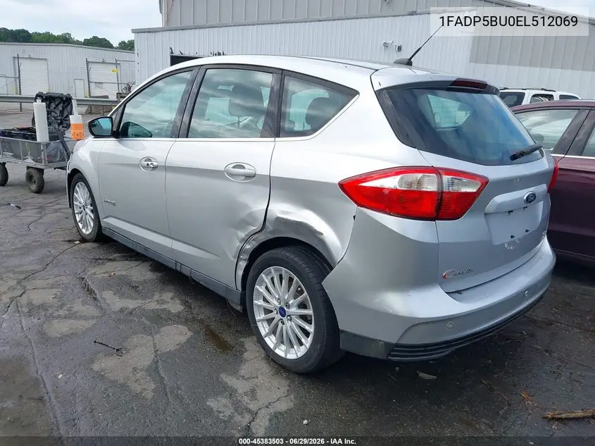 2014 Ford C-Max Hybrid Sel VIN: 1FADP5BU0EL512069 Lot: 45383503