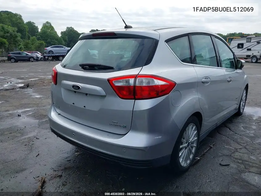 2014 Ford C-Max Hybrid Sel VIN: 1FADP5BU0EL512069 Lot: 45383503