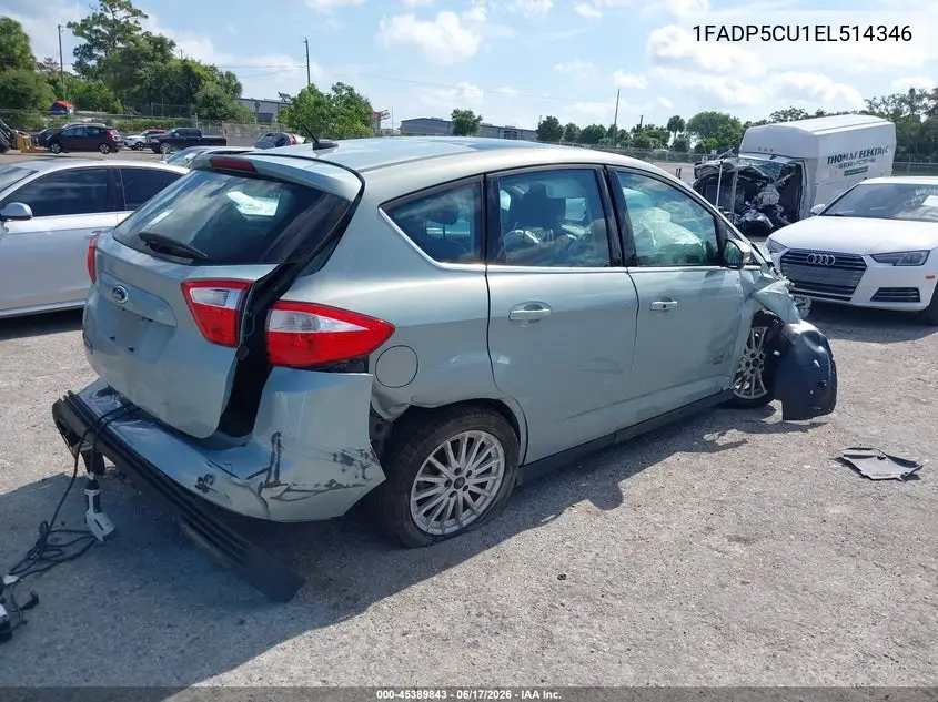2014 Ford C-Max Energi Sel VIN: 1FADP5CU1EL514346 Lot: 45389843