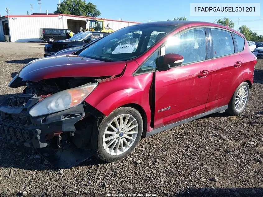 2014 Ford C-Max Hybrid Se VIN: 1FADP5AU5EL501201 Lot: 45425227