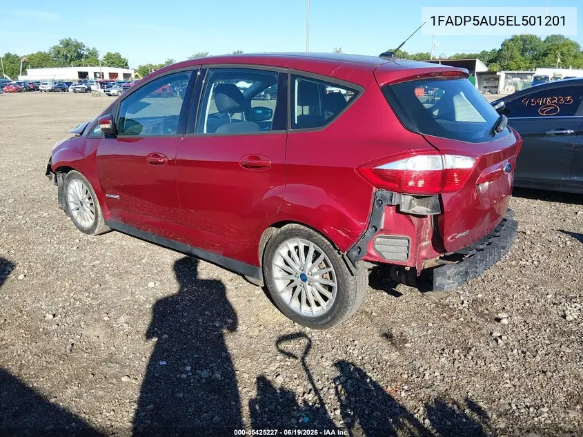 2014 Ford C-Max Hybrid Se VIN: 1FADP5AU5EL501201 Lot: 45425227