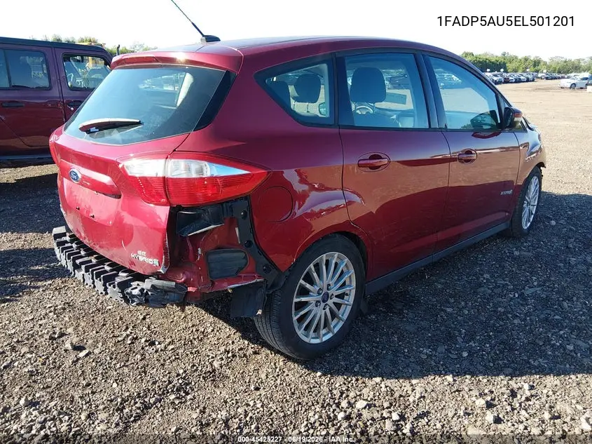2014 Ford C-Max Hybrid Se VIN: 1FADP5AU5EL501201 Lot: 45425227