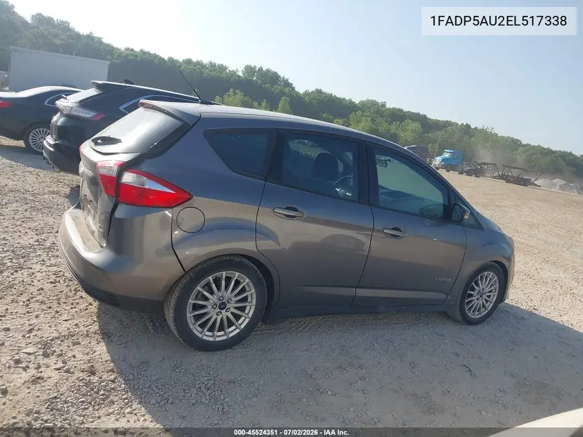 2014 Ford C-Max Hybrid Se VIN: 1FADP5AU2EL517338 Lot: 45524351