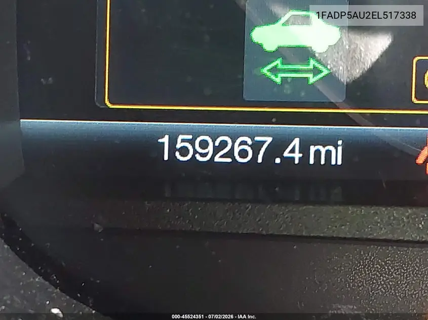 2014 Ford C-Max Hybrid Se VIN: 1FADP5AU2EL517338 Lot: 45524351