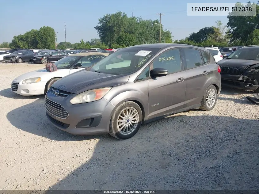 2014 Ford C-Max Hybrid Se VIN: 1FADP5AU2EL517338 Lot: 45524351