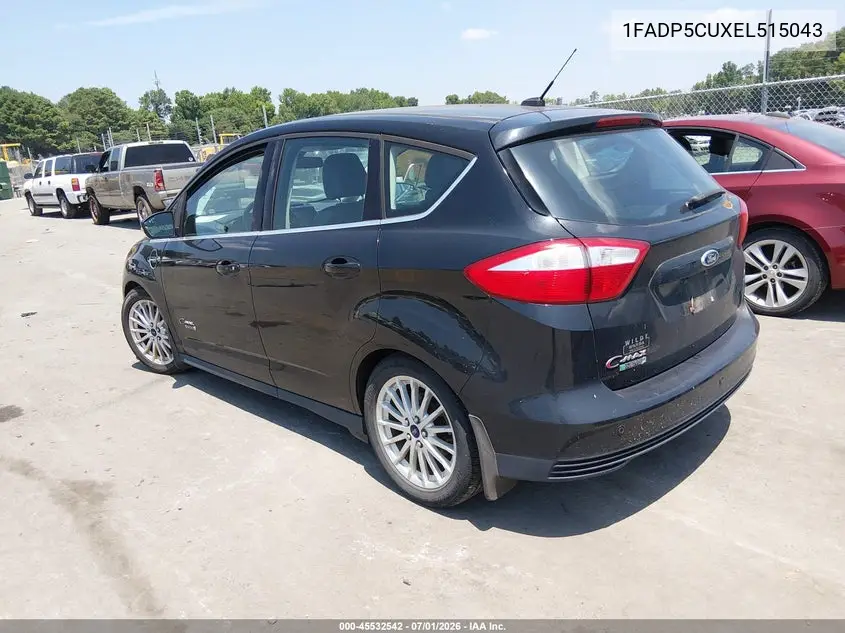 2014 Ford C-Max Energi Sel VIN: 1FADP5CUXEL515043 Lot: 45532542
