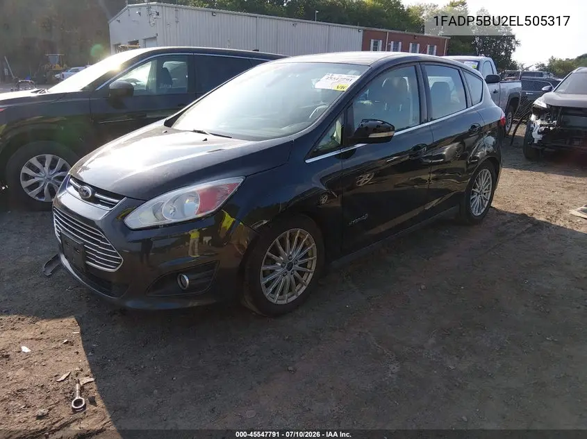 2014 Ford C-Max Hybrid Sel VIN: 1FADP5BU2EL505317 Lot: 45547791