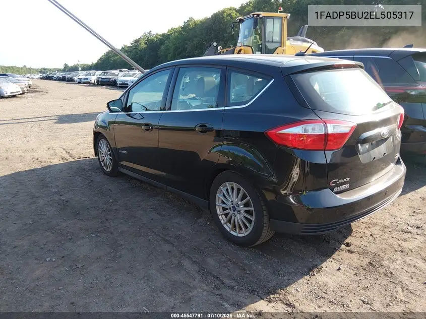 2014 Ford C-Max Hybrid Sel VIN: 1FADP5BU2EL505317 Lot: 45547791