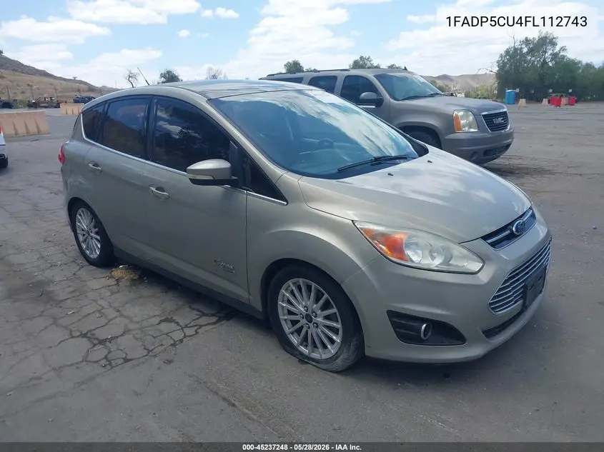 2015 Ford C-Max Energi Sel VIN: 1FADP5CU4FL112743 Lot: 45237248