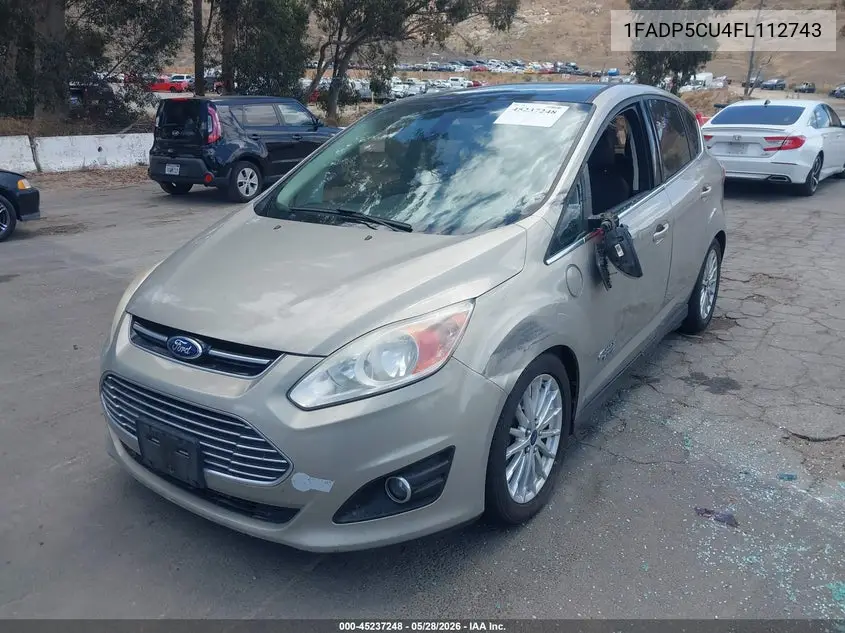 2015 Ford C-Max Energi Sel VIN: 1FADP5CU4FL112743 Lot: 45237248
