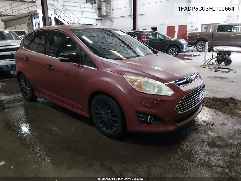 2015 Ford C-Max Energi Sel VIN: 1FADP5CU3FL100664 Lot: 45254749
