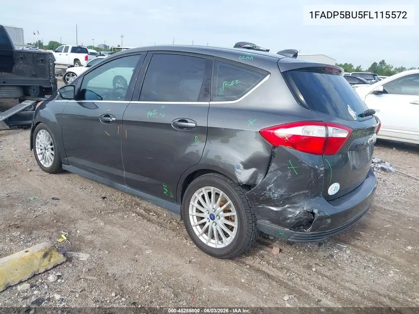 2015 Ford C-Max Hybrid Sel VIN: 1FADP5BU5FL115572 Lot: 45285800