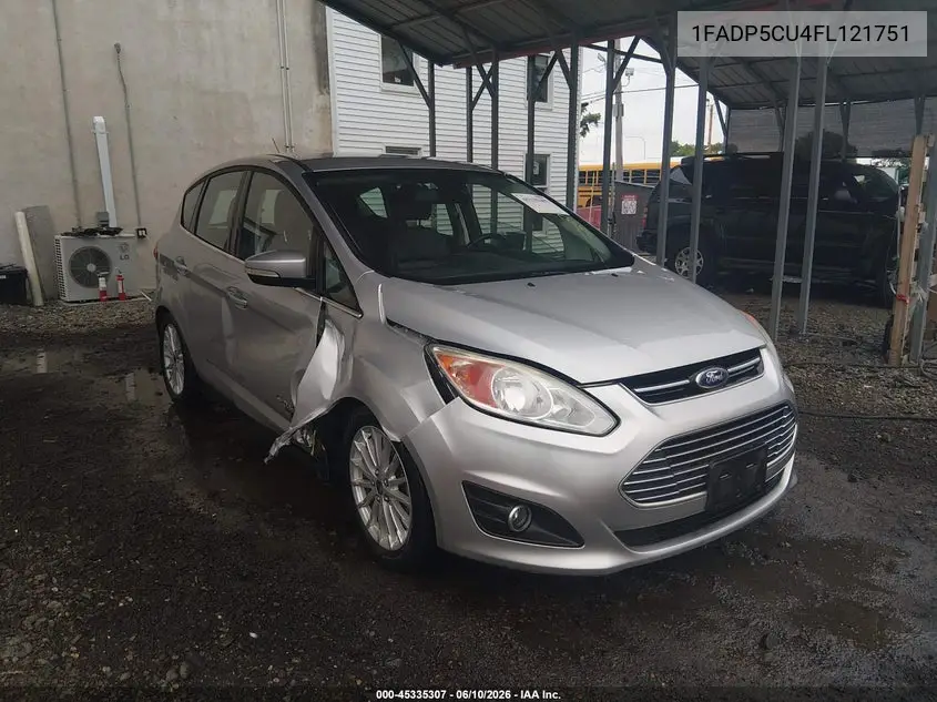 2015 Ford C-Max Energi Sel VIN: 1FADP5CU4FL121751 Lot: 45335307