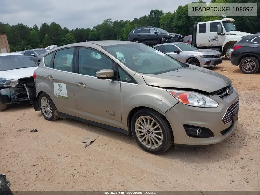 2015 Ford C-Max Energi Sel VIN: 1FADP5CUXFL108597 Lot: 45337440