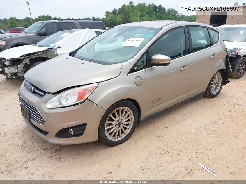 2015 Ford C-Max Energi Sel VIN: 1FADP5CUXFL108597 Lot: 45337440
