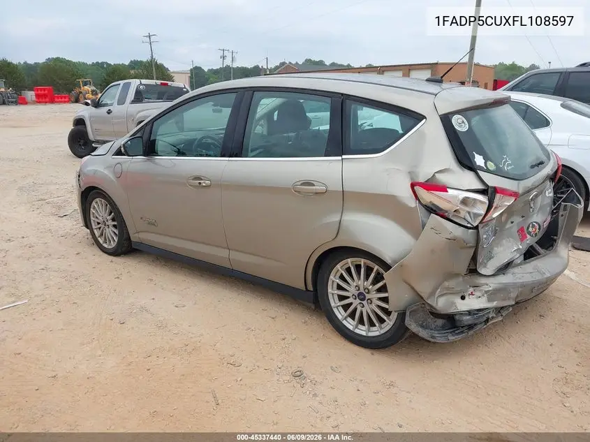 2015 Ford C-Max Energi Sel VIN: 1FADP5CUXFL108597 Lot: 45337440
