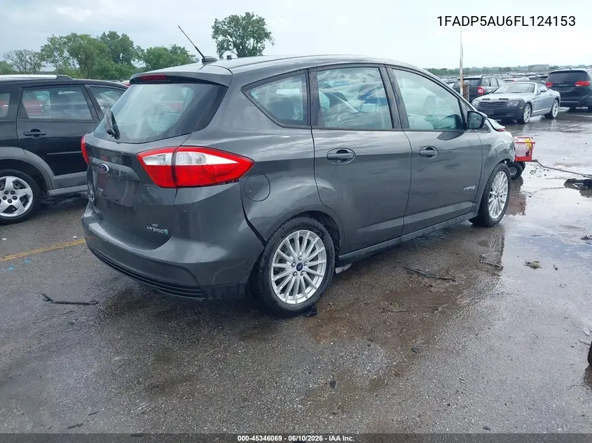 2015 Ford C-Max Hybrid Se VIN: 1FADP5AU6FL124153 Lot: 45346069