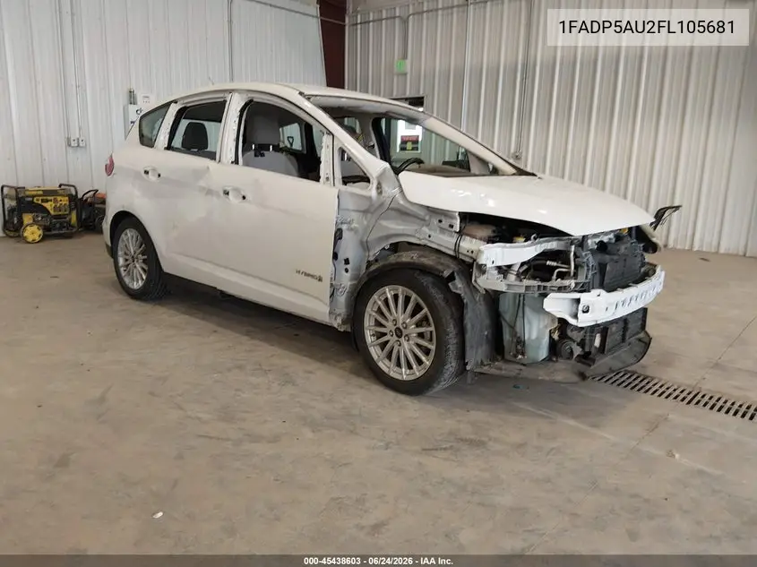 2015 Ford C-Max Hybrid Se VIN: 1FADP5AU2FL105681 Lot: 45438603